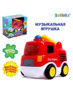 Музыкальная игрушка Пожарная машина красная звук свет Sl 04197 Zabiaka