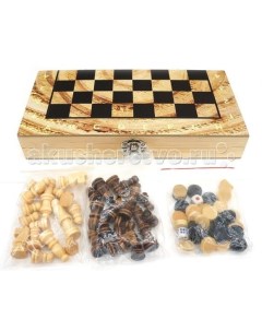 Шахматы 3 в 1 W3418 4 Shantou gepai