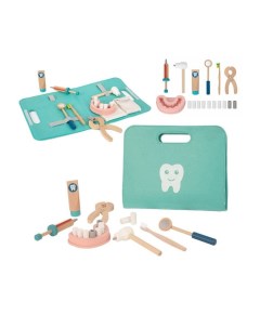 Деревянный набор стоматолога 19 предметов TH164 Tooky toy