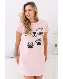 Ночная сорочка Котик розовая Инсантрик