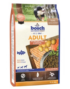Сухой корм для собак Adult с лососем и картофелем 3 кг Bosch