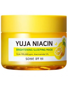 Осветляющая ночная маска с экстрактом юдзу Brightening Sleeping Mask 60 г Yuja Niacin Some by mi