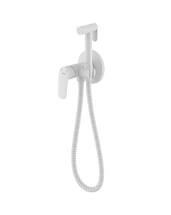 Гигиенический душ со смесителем Rora RORWTR0M08 Белый матовый Milardo