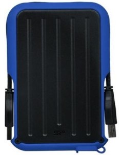 Внешний жесткий диск 2 5 2 Tb USB 3 1 Armor A66 черный синий Silicon power