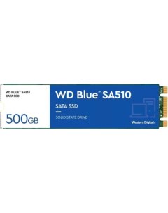Твердотельный накопитель SSD M 2 500 Gb Blue SA510 Read 560Mb s Write 510Mb s 3D NAND TLC Western digital