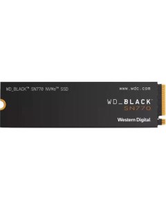 Твердотельный накопитель SSD M 2 1 Tb Black SN770 Read 5150Mb s Write 4900Mb s 3D NAND WDS100T3X0E Western digital