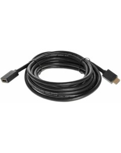 Кабель HDMI 5м TCG235MF 5M круглый черный Telecom