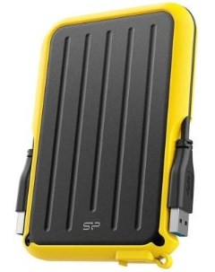 Внешний жесткий диск 2 5 2 Tb USB 3 1 Armor A66 желтый черный SP020TBPHD66SS3Y Silicon power