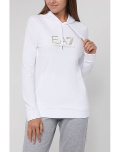 Худи с логотипом бренда Ea7