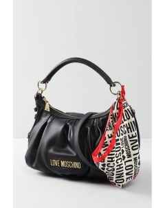 Сумка хобо из экокожи с декоративным платком Love moschino