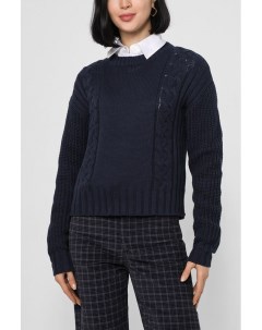Укороченный пуловер с узором косами Esprit casual