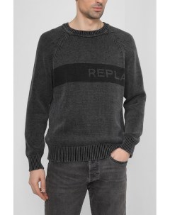 Вязаный пуловер с логотипом Replay