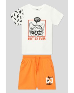 Хлопковый комплект из футболки и шорт Ido