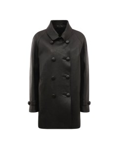 Кожаное пальто Prada