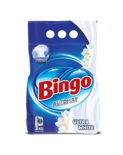 Стиральный порошок автомат Ultra White 3 кг Bingo