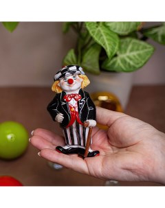 Статуэтка Клоуны Клоун в кепке Ярославская керамическая мануфактура