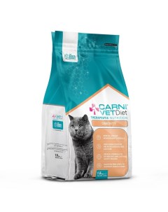 Cat Obesity сухой корм для кошек при избыточном весе контроль веса диетический с курицей 1 5 кг Carni vet diet