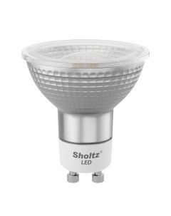 Лампа светодиодная 6Вт GU10 3000K 220В стекло Sholtz
