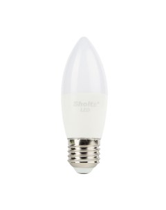 Лампа светодиодная свеча 9Вт E27 4200К 220В пластик Sholtz