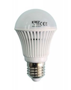 Лампа светодиодная груша E27 7W 2700K 4BM WH125 01 Krez