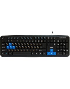 Клавиатура Multimedia KM 025U USB черный синий Dialog