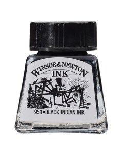 Тушь Winsor Newton Drawing Inks 14 мл Индийский Черный Winsor & newton