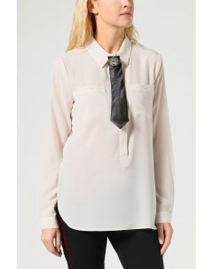 Блуза с карманами и декоративным галстуком Silvian heach