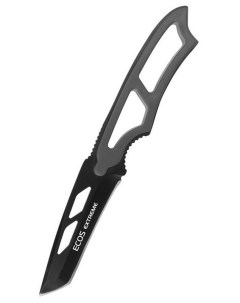 Нож туристический EX SW B01GR 325125 в ножнах со свистком серый Ecos