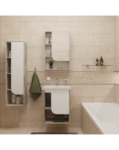 Мебель для ванной Самара 50 дуб скандинавский подвесная комплект гарнитур Diwo