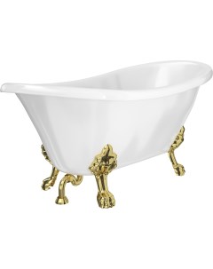 Акриловая ванна Ottovia 160x75 ножки золото Artemis