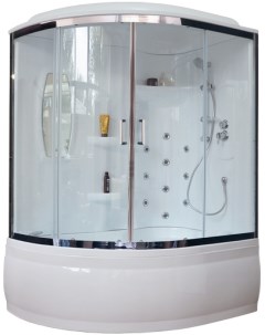 Душевой бокс ALP 150x100 R с гидромассажем стекло прозрачное Royal bath