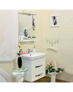 Комплект мебели подвесной Одри 60 белый Sanflor