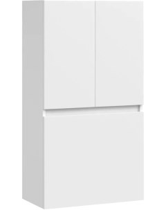 Шкаф Тендер 60 над стиральной машиной с бельевой корзиной белый Vod-ok