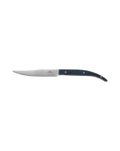 Нож для стейка 235 мм с зубцами синяя ручка Luxstahl