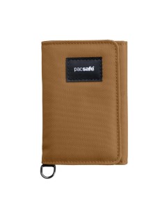 Портмоне RFIDsafe trifold wallet коричневое Pacsafe