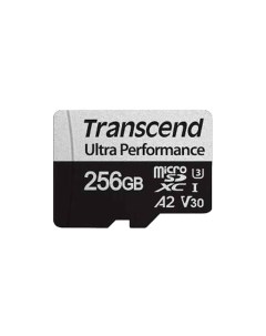 Карта памяти 340S microSDXC 256GB с адаптером TS256GUSD340S Transcend