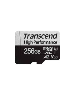 Карта памяти 330S microSDXC 256GB с адаптером TS256GUSD330S Transcend