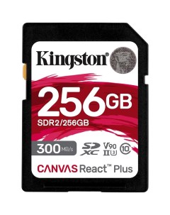 Карта памяти Canvas React Plus SDXC 256GB SDR2 256GB Kingston