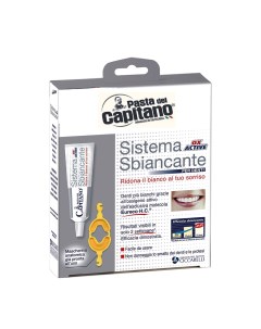 Набор для отбеливания зубов зубная паста с активным кислородом 50 мл капа Whitening with OX Active Pasta del capitano