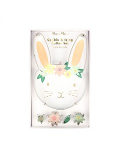Формочки для печенья Кролик с цветами Merimeri