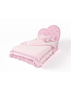 Подростковая кровать Lovely 2 с мягкой вставкой и стразами 190x90 Abc-king