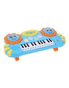 Музыкальный инструмент Детское пианино барабаны 6 ритмов Жирафики