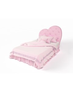 Подростковая кровать Lovely 2 с мягкой вставкой и стразами 190x120 Abc-king