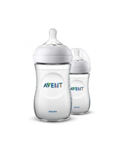 Бутылочка для кормления Natural с 1 мес 260 мл 2 шт SCF033 27 Philips avent