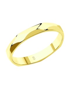 Обручальное кольцо из желтого золота Sokolov