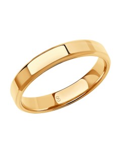 Обручальное кольцо из золота comfort fit 3 5 мм Sokolov