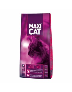 Adult Mix полнорационный сухой корм для кошек 18 кг Maxi cat