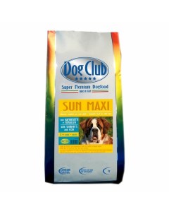 Sun Maxi полнорационный сухой корм для собак крупных пород с рыбой 12 кг Dog club