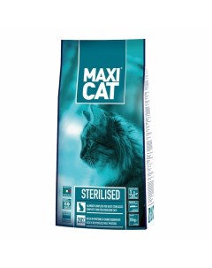 Sterilised полнорационный сухой корм для стерилизованных кошек 18 кг Maxi cat