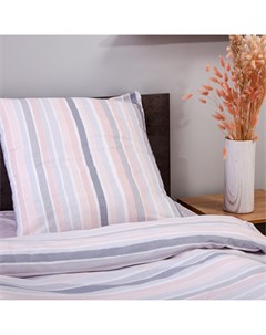 Комплект постельного белья Neutral Rosy stripes 1 5 сп нав 70х70 см бязь Домовой